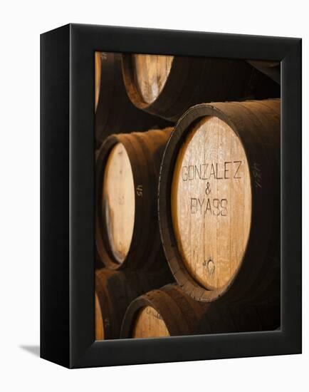 Sherry Casks, Bodegas Gonzalez Byass, Jerez De La Frontera, Spain-Walter Bibikow-Framed Premier Image Canvas