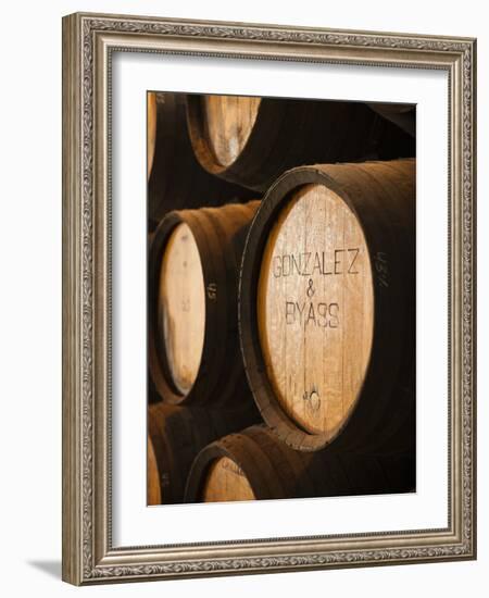 Sherry Casks, Bodegas Gonzalez Byass, Jerez De La Frontera, Spain-Walter Bibikow-Framed Photographic Print