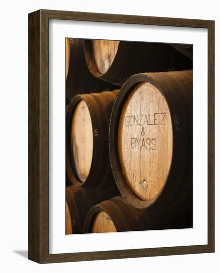 Sherry Casks, Bodegas Gonzalez Byass, Jerez De La Frontera, Spain-Walter Bibikow-Framed Photographic Print