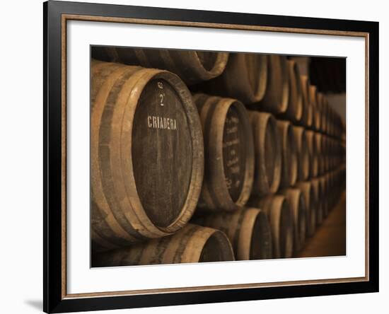 Sherry Casks, Bodegas Gonzalez Byass, Jerez De La Frontera, Spain-Walter Bibikow-Framed Photographic Print