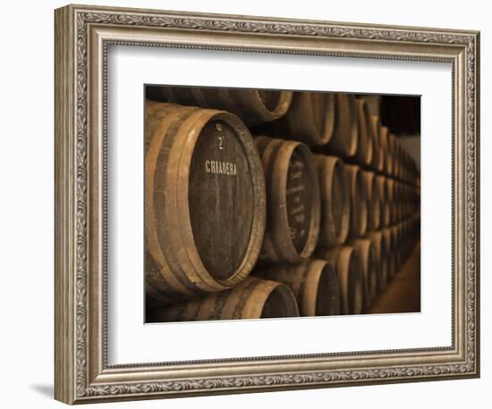 Sherry Casks, Bodegas Gonzalez Byass, Jerez De La Frontera, Spain-Walter Bibikow-Framed Photographic Print