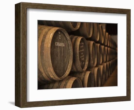 Sherry Casks, Bodegas Gonzalez Byass, Jerez De La Frontera, Spain-Walter Bibikow-Framed Photographic Print