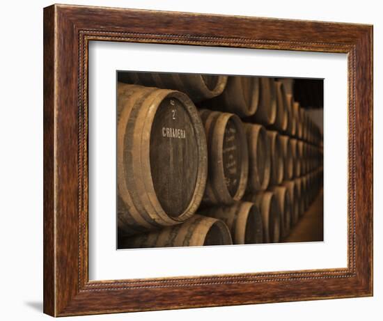 Sherry Casks, Bodegas Gonzalez Byass, Jerez De La Frontera, Spain-Walter Bibikow-Framed Photographic Print