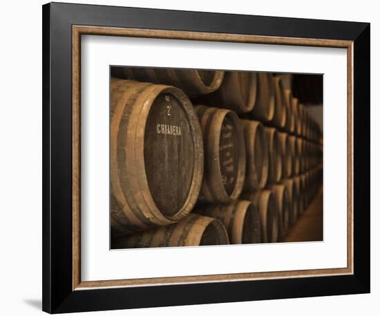 Sherry Casks, Bodegas Gonzalez Byass, Jerez De La Frontera, Spain-Walter Bibikow-Framed Photographic Print