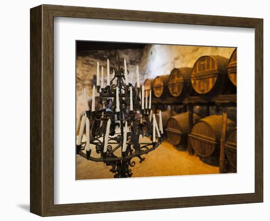 Sherry Casks, Bodegas Gonzalez Byass, Jerez De La Frontera, Spain-Walter Bibikow-Framed Photographic Print