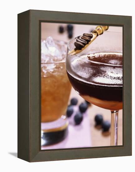 Sherry Drinks: El Deseo Del Cardenal and Cafe Del Flor-Barbara Bonisolli-Framed Premier Image Canvas