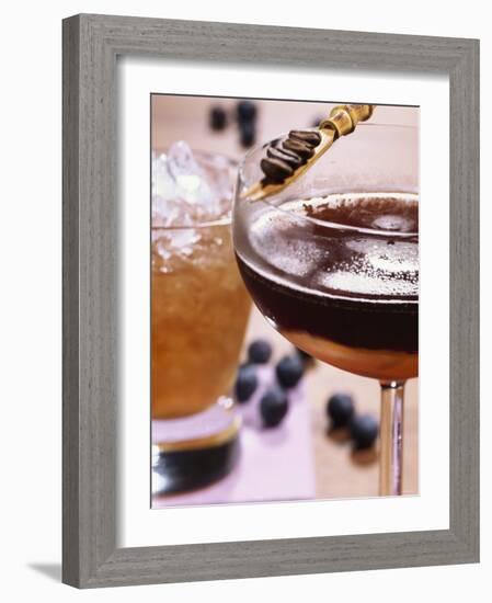 Sherry Drinks: El Deseo Del Cardenal and Cafe Del Flor-Barbara Bonisolli-Framed Photographic Print