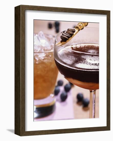 Sherry Drinks: El Deseo Del Cardenal and Cafe Del Flor-Barbara Bonisolli-Framed Photographic Print