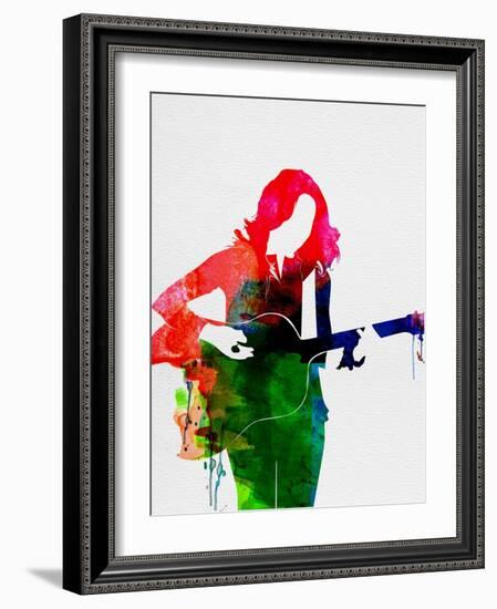 Sheryl Crow Watercolor-Lana Feldman-Framed Art Print