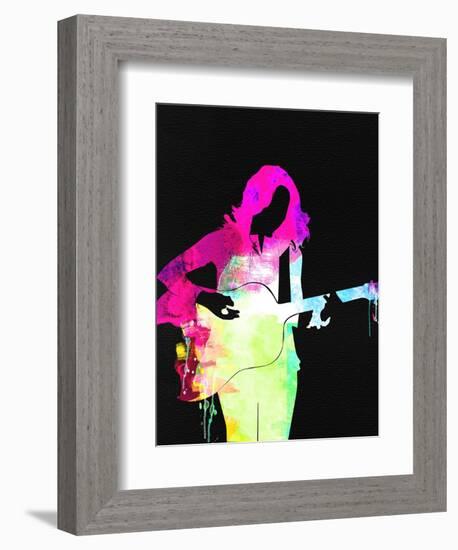 Sheryl Crow Watercolor-Lana Feldman-Framed Premium Giclee Print