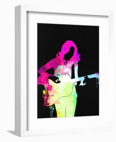 Sheryl Crow Watercolor-Lana Feldman-Framed Premium Giclee Print