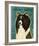 Shetland Sheepdog (Black & White)-John Golden-Framed Giclee Print