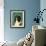 Shetland Sheepdog (Black & White)-John Golden-Framed Giclee Print displayed on a wall