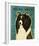 Shetland Sheepdog (Black & White)-John Golden-Framed Giclee Print