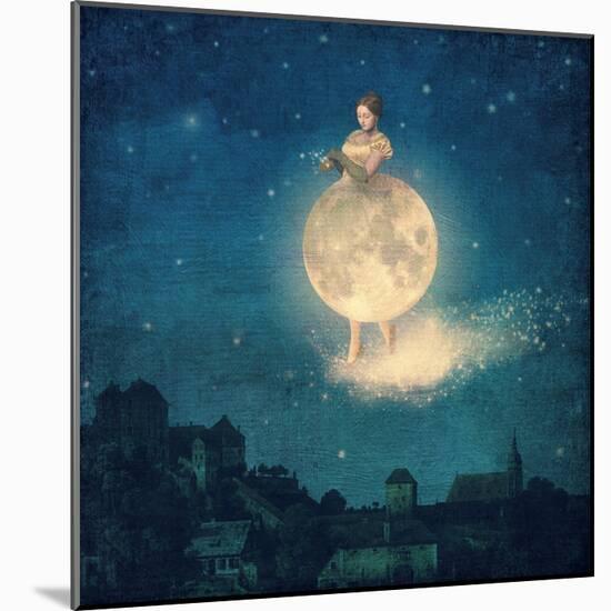 Shhh Lady Night is Coming-Paula Belle Flores-Mounted Art Print