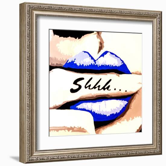 Shhh-Pop Art Queen-Framed Giclee Print