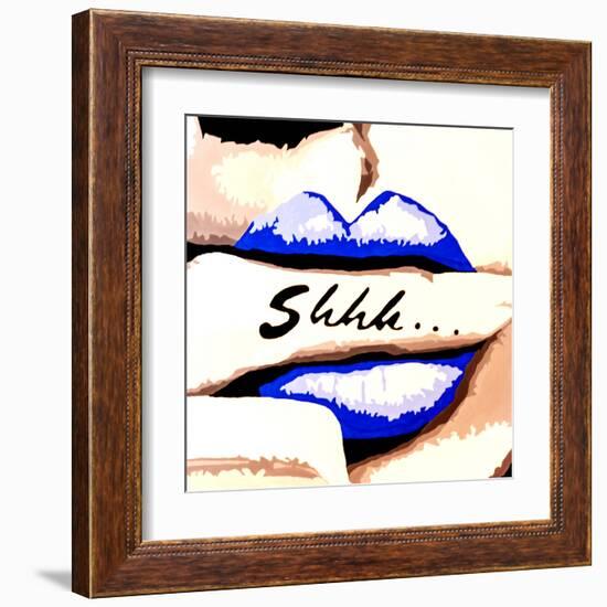 Shhh-Pop Art Queen-Framed Giclee Print