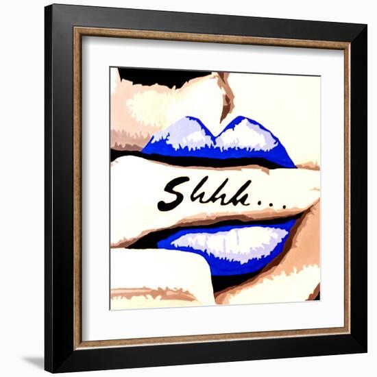 Shhh-Pop Art Queen-Framed Giclee Print