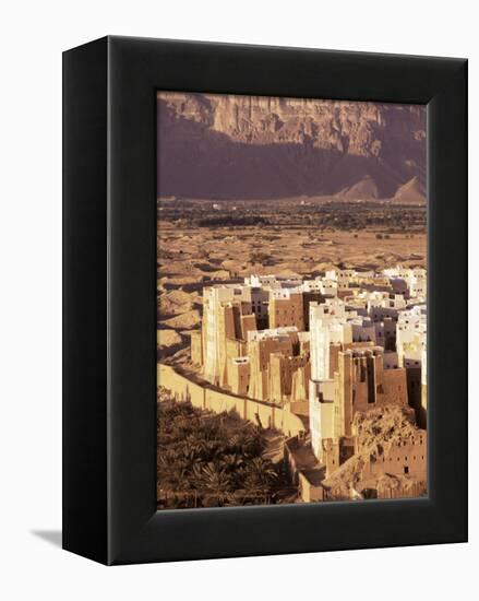 Shibam, Unesco World Heritage Site, Hadramaut, Republic of Yemen, Middle East-Sergio Pitamitz-Framed Premier Image Canvas