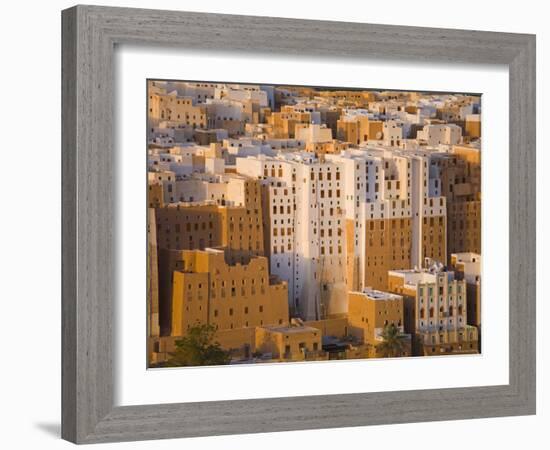 Shibam, Wadi Hadramaut, Seiyun District, Yemen-Michele Falzone-Framed Photographic Print