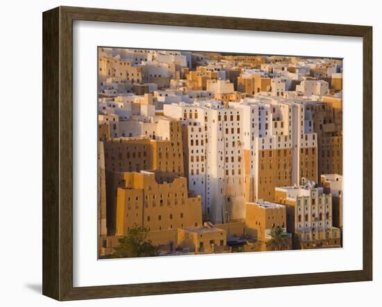 Shibam, Wadi Hadramaut, Seiyun District, Yemen-Michele Falzone-Framed Photographic Print