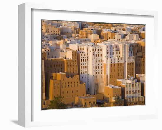 Shibam, Wadi Hadramaut, Seiyun District, Yemen-Michele Falzone-Framed Photographic Print
