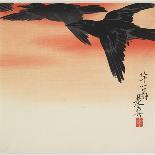 Crows Flying at Sunset, C. 1888-Shibata Zeshin-Giclee Print