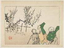 Pilgrims on the Slopes of Mount Fuji-Shibata Zeshin-Art Print