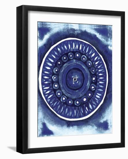 Shibori Circle II-Elizabeth Medley-Framed Art Print