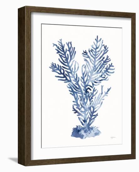 Shibori Coral I-Mary Urban-Framed Art Print