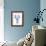 Shibori Coral I-Mary Urban-Framed Art Print displayed on a wall