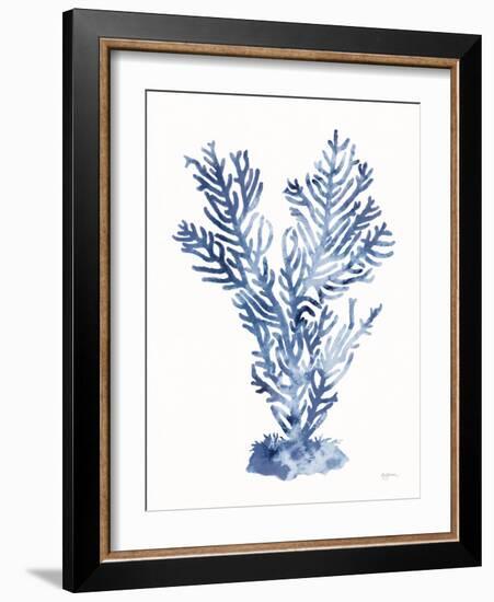 Shibori Coral I-Mary Urban-Framed Art Print