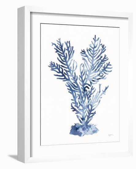 Shibori Coral I-Mary Urban-Framed Art Print