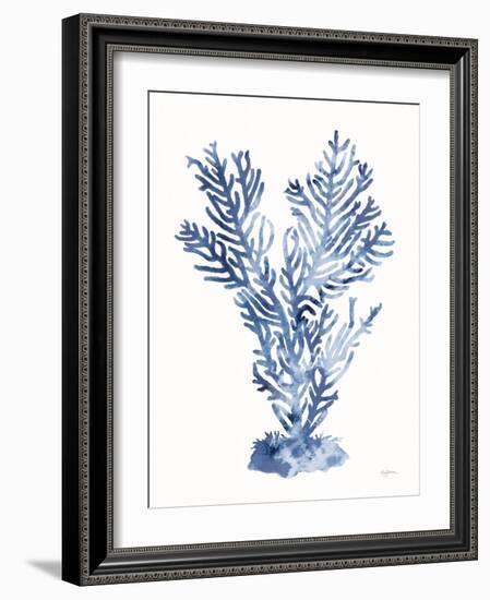 Shibori Coral I-Mary Urban-Framed Art Print