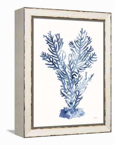 Shibori Coral I-Mary Urban-Framed Stretched Canvas