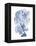 Shibori Coral II-Mary Urban-Framed Stretched Canvas