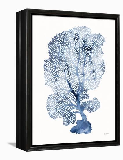 Shibori Coral II-Mary Urban-Framed Stretched Canvas