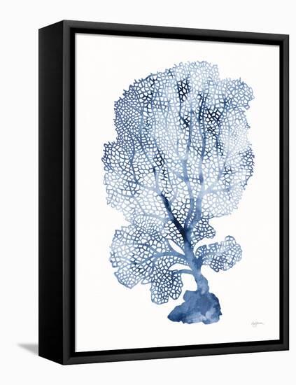 Shibori Coral II-Mary Urban-Framed Stretched Canvas