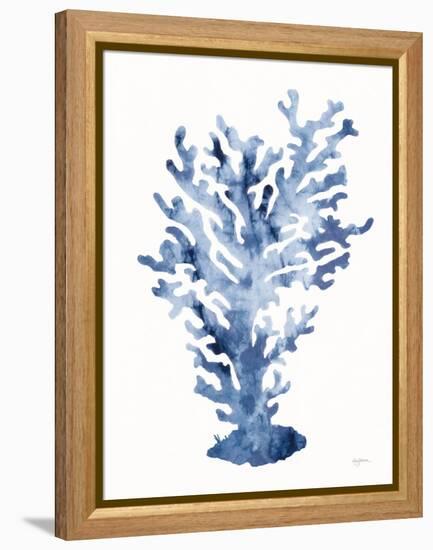 Shibori Coral III-Mary Urban-Framed Stretched Canvas