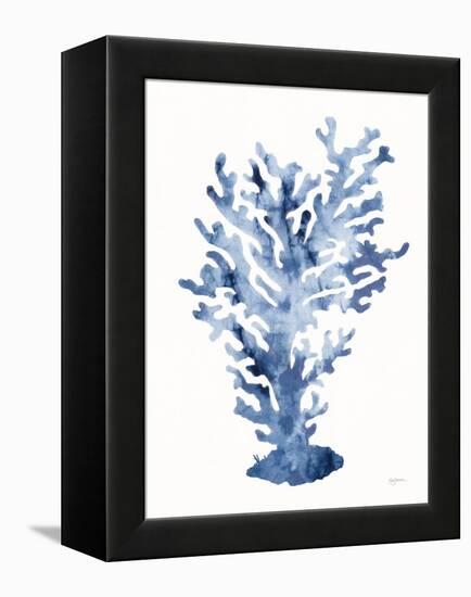 Shibori Coral III-Mary Urban-Framed Stretched Canvas