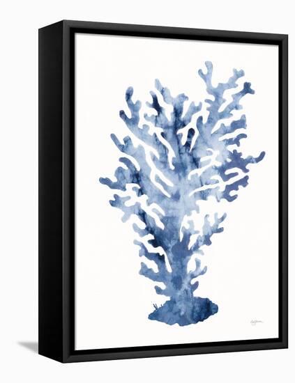 Shibori Coral III-Mary Urban-Framed Stretched Canvas