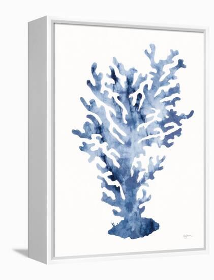 Shibori Coral III-Mary Urban-Framed Stretched Canvas