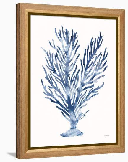 Shibori Coral IV-Mary Urban-Framed Stretched Canvas