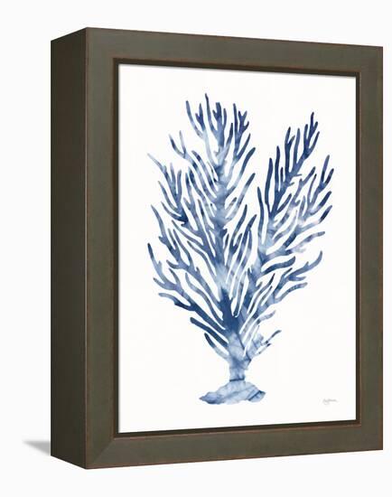 Shibori Coral IV-Mary Urban-Framed Stretched Canvas