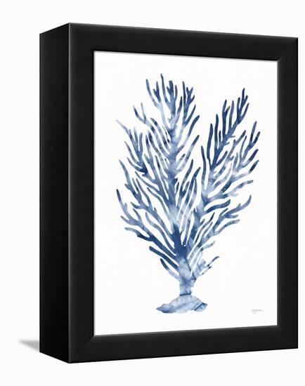 Shibori Coral IV-Mary Urban-Framed Stretched Canvas