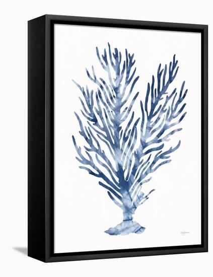 Shibori Coral IV-Mary Urban-Framed Stretched Canvas
