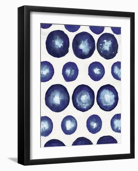 Shibori Dots-Elizabeth Medley-Framed Art Print