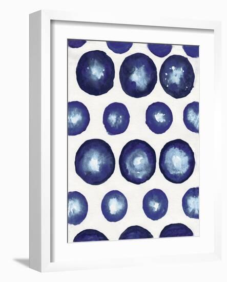 Shibori Dots-Elizabeth Medley-Framed Art Print