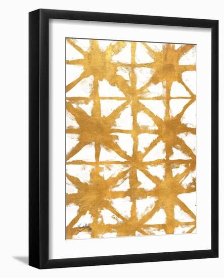 Shibori Gold IV-Elizabeth Medley-Framed Art Print