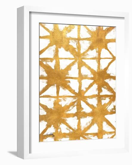 Shibori Gold IV-Elizabeth Medley-Framed Art Print